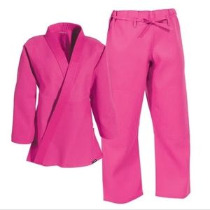 Century Student Kids Pink Jiujitsu BJJ Judo Gi Uniform -M2- Martial Arts
